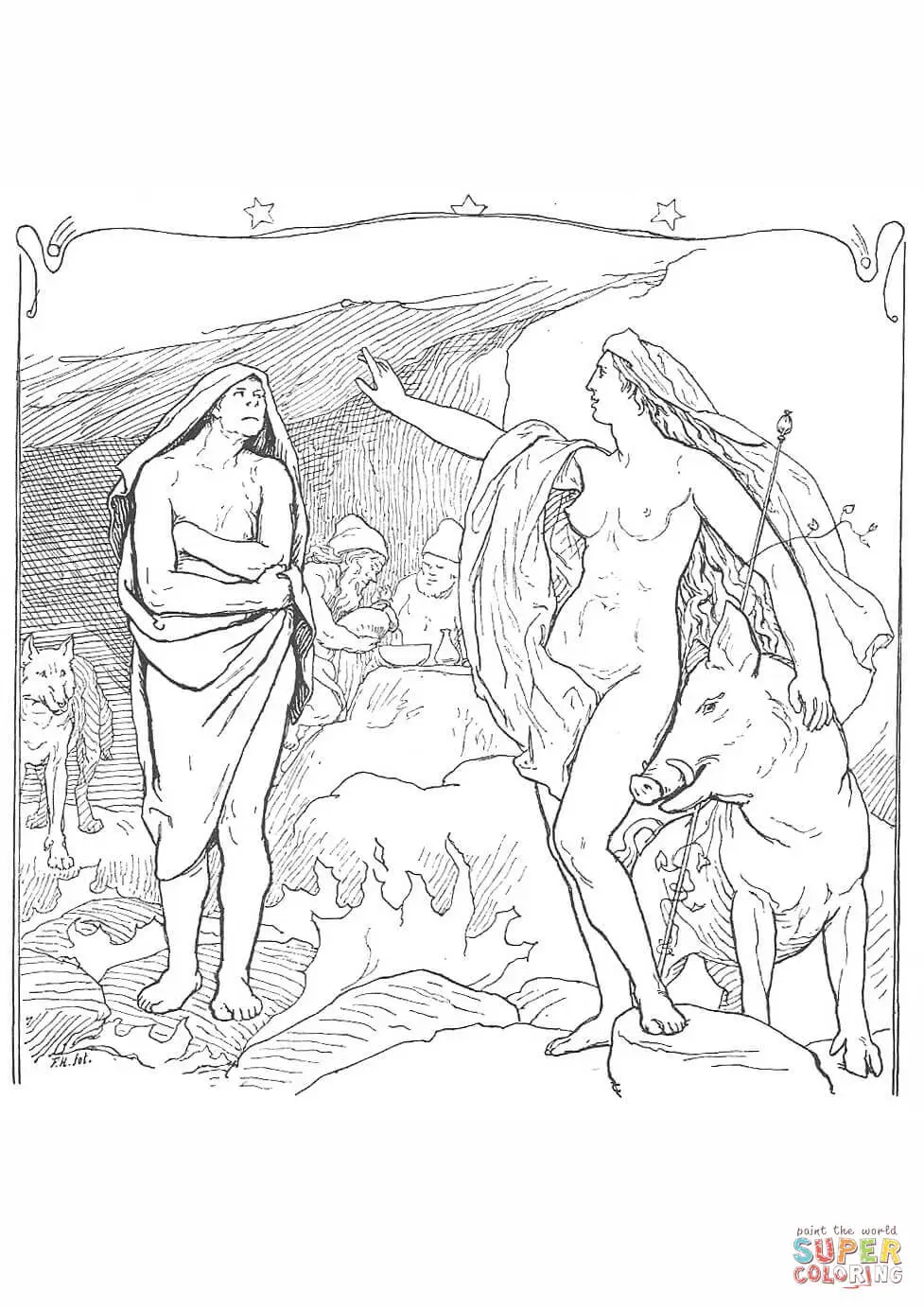 Norse Mythology coloring pages 38