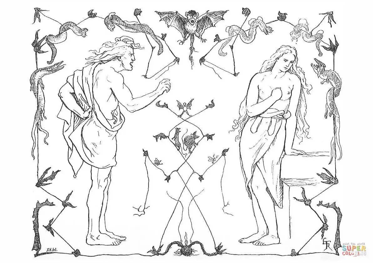 Norse Mythology coloring pages 4