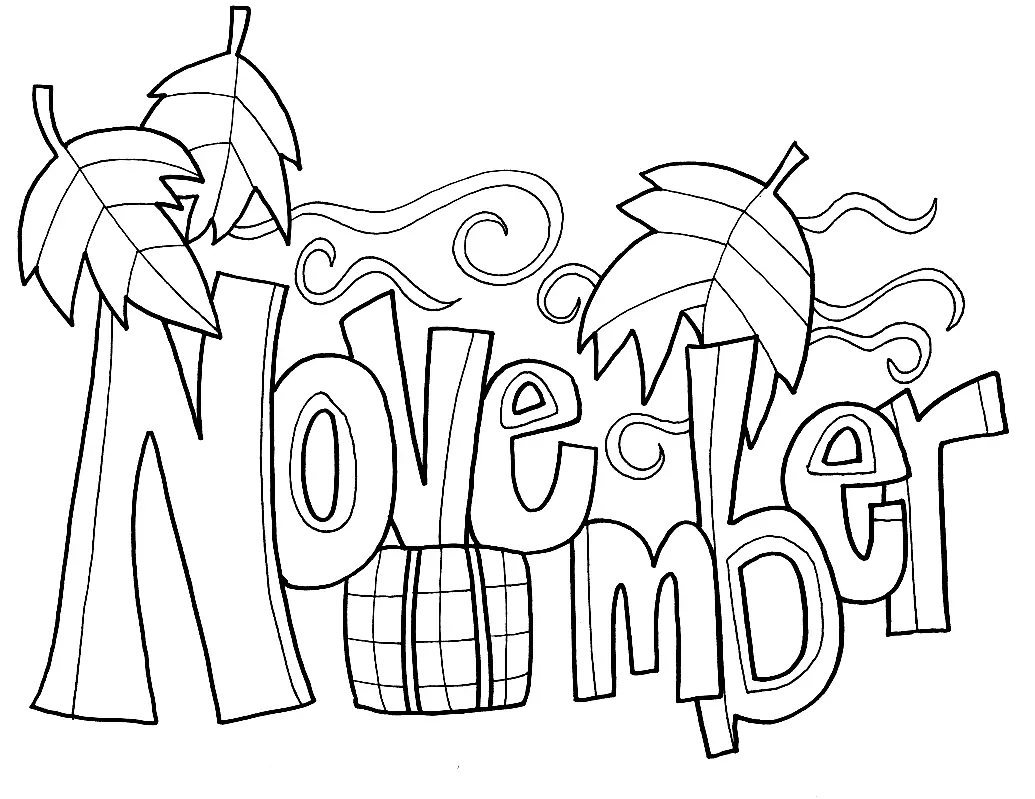 November Coloring Pages 1