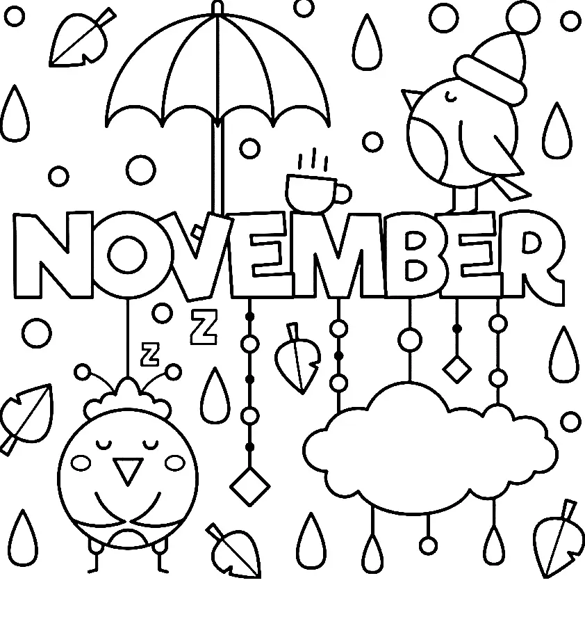 November Coloring Pages 2
