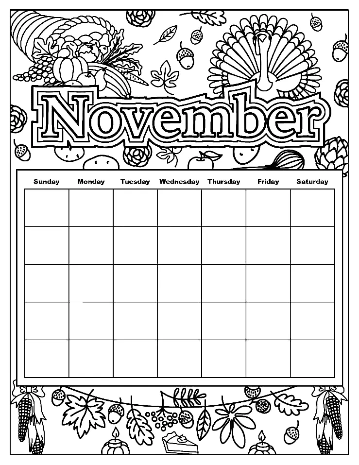 November Coloring Pages 20