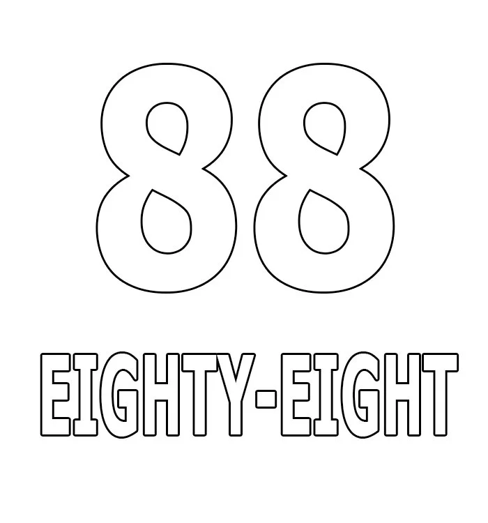 Numeros Para Colorear 86