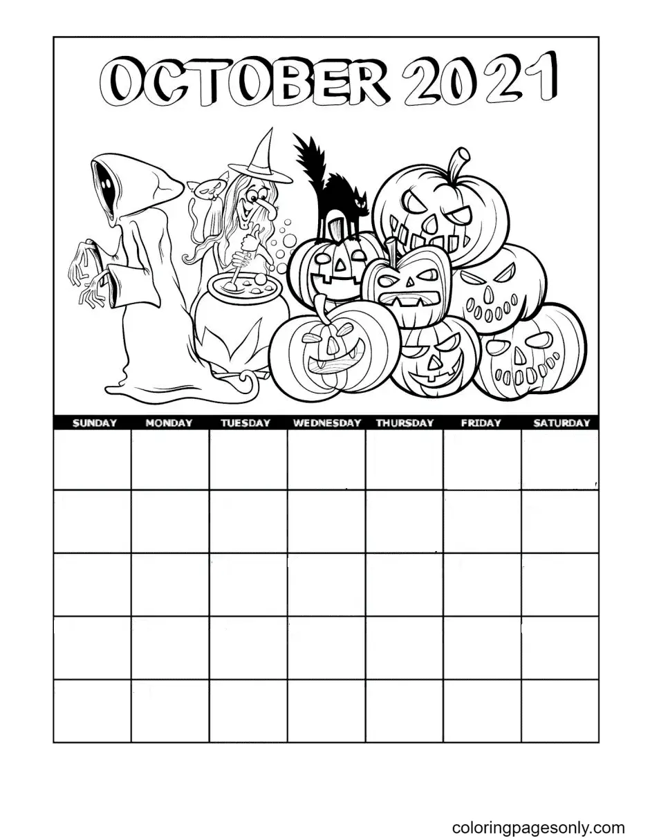 Desenhos de Outubro Para Colorir 30