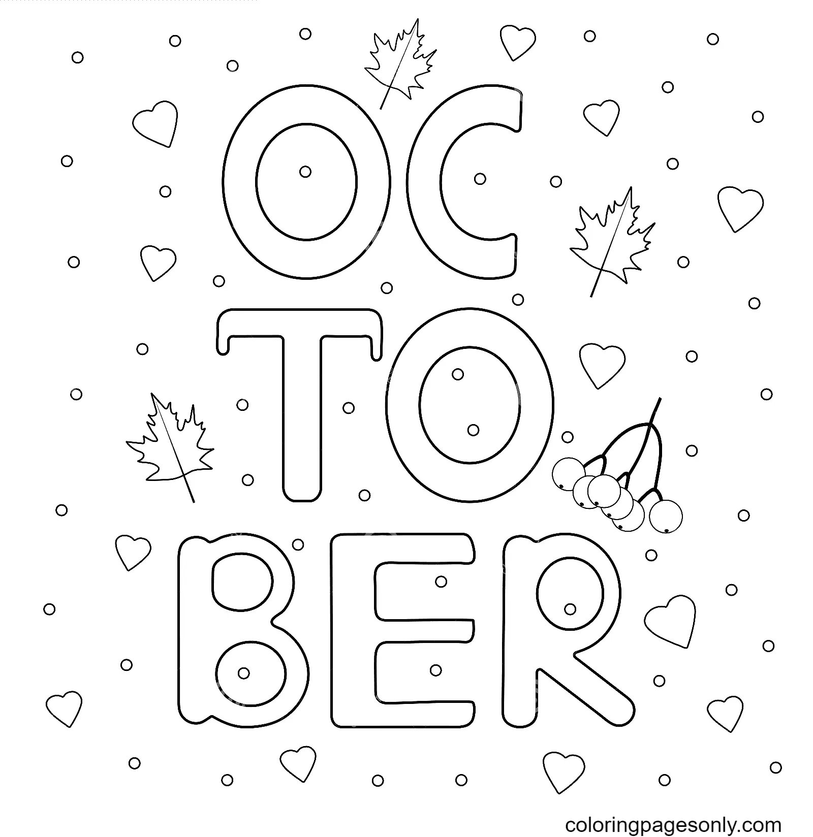 Desenhos de Outubro Para Colorir 32