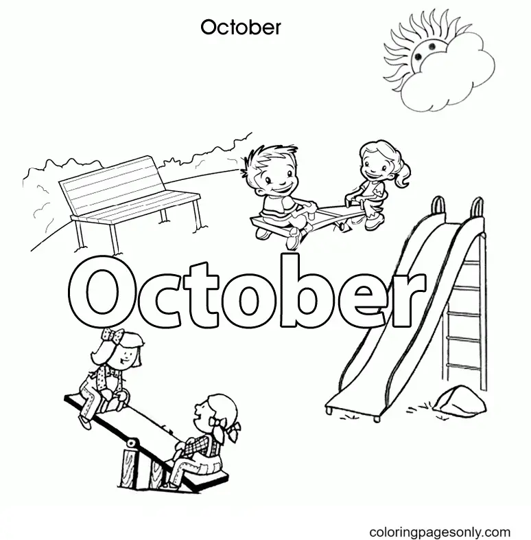 Desenhos de Outubro Para Colorir 43