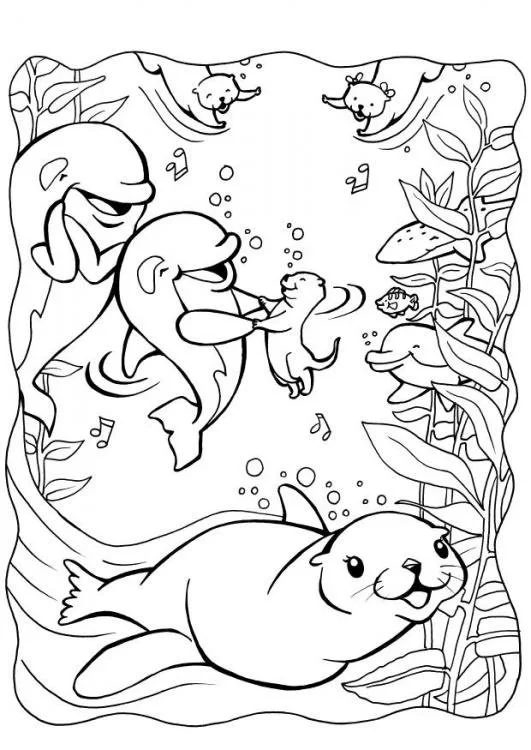 Otter Coloring Pages 111
