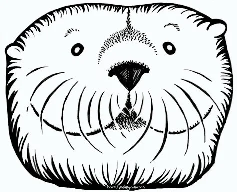Otter Coloring Pages 87