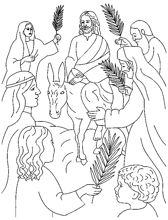 Palm Sunday Coloring Pages 22