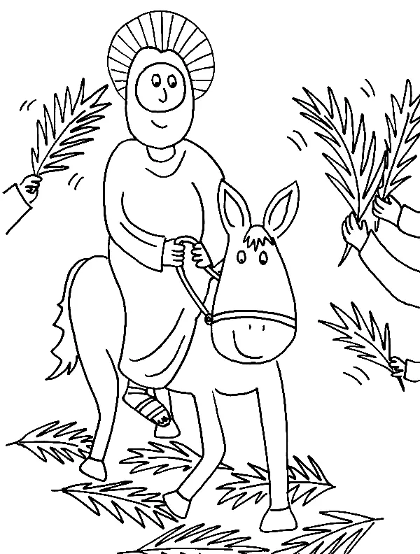 Palm Sunday Coloring Pages 29