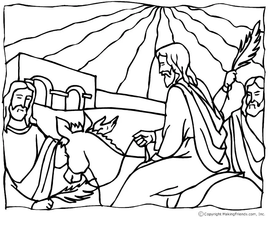 Palm Sunday Coloring Pages 38