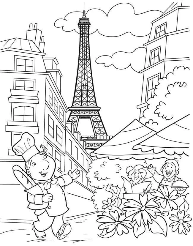 Paris Coloring Pages 73