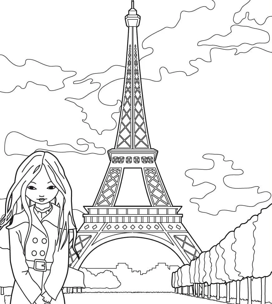 Paris Coloring Pages 74