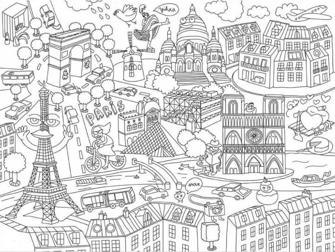 Paris Coloring Pages 83