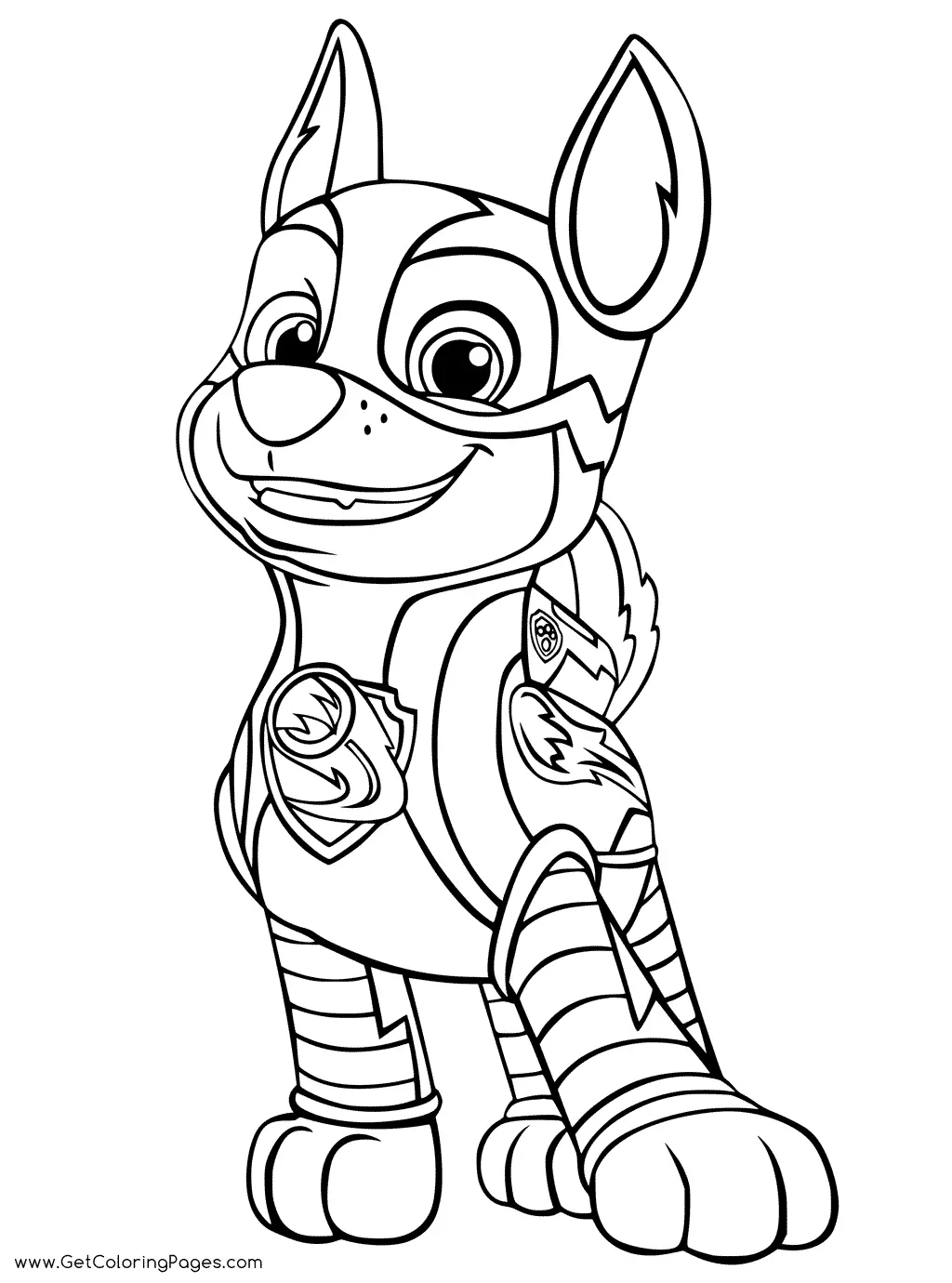 Paw Patrol Mighty Pups Coloring Pages 17