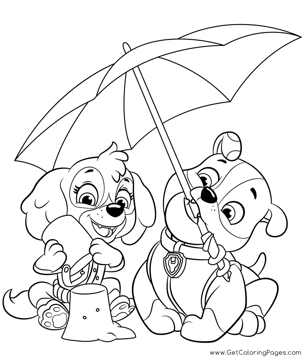 Paw Patrol Mighty Pups Coloring Pages 18