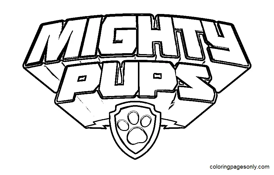 Paw Patrol Mighty Pups Coloring Pages 28