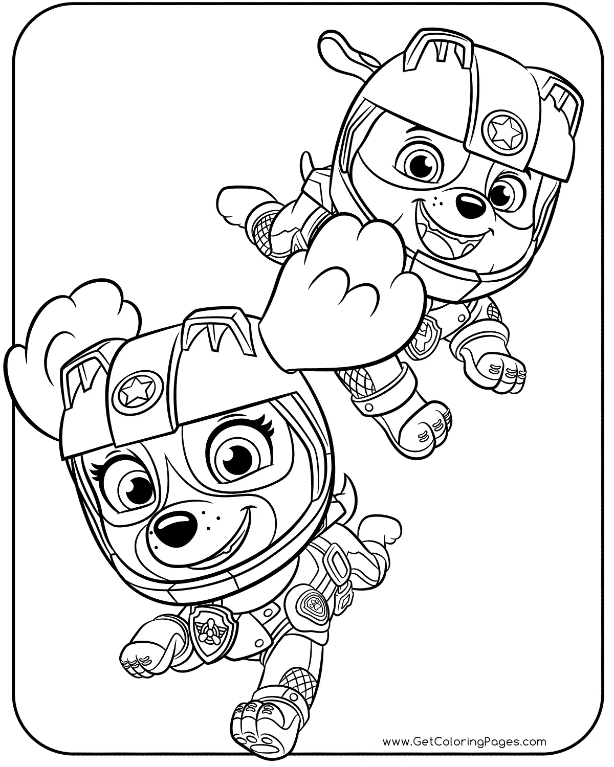 Paw Patrol Mighty Pups Coloring Pages 31