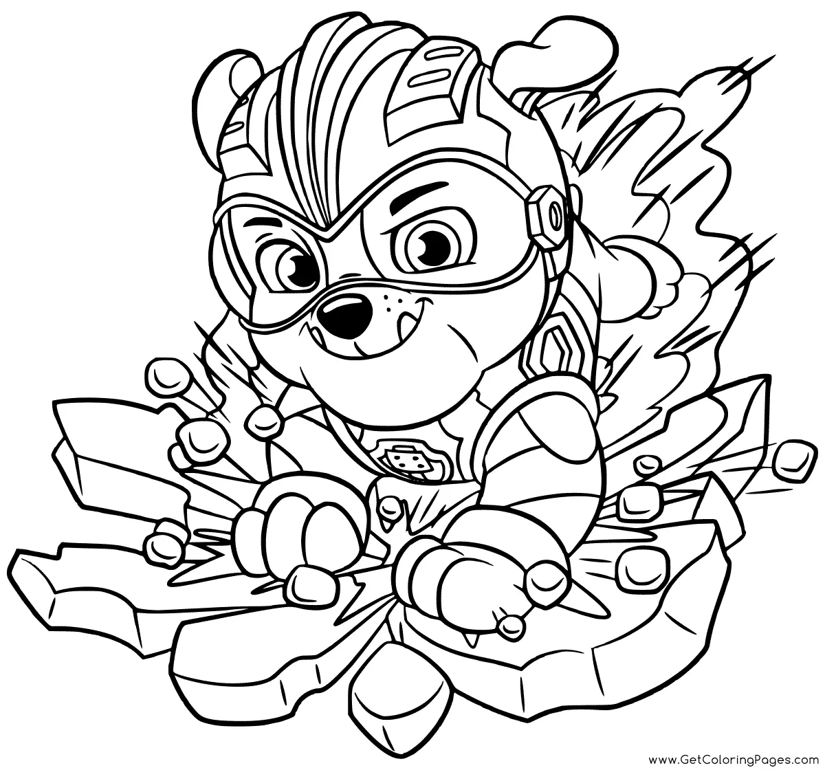Paw Patrol Mighty Pups Coloring Pages 32