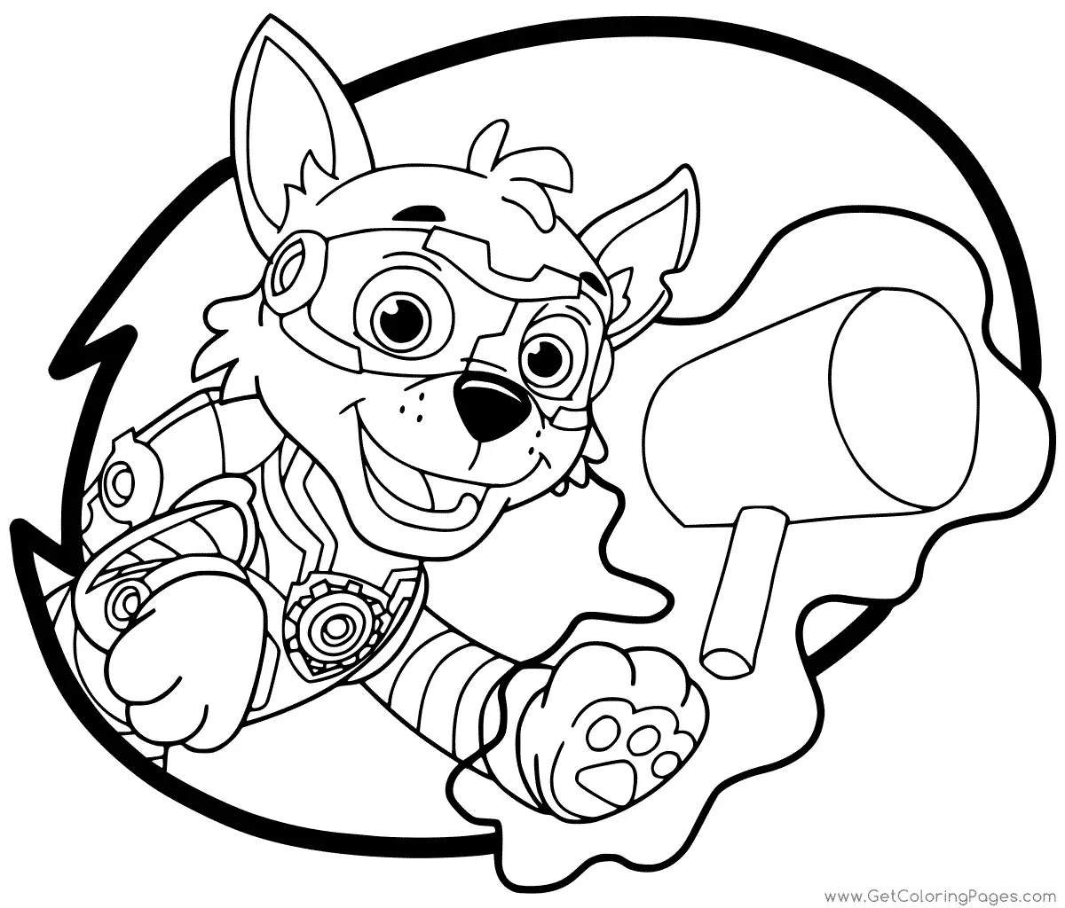 Paw Patrol Mighty Pups Coloring Pages 36
