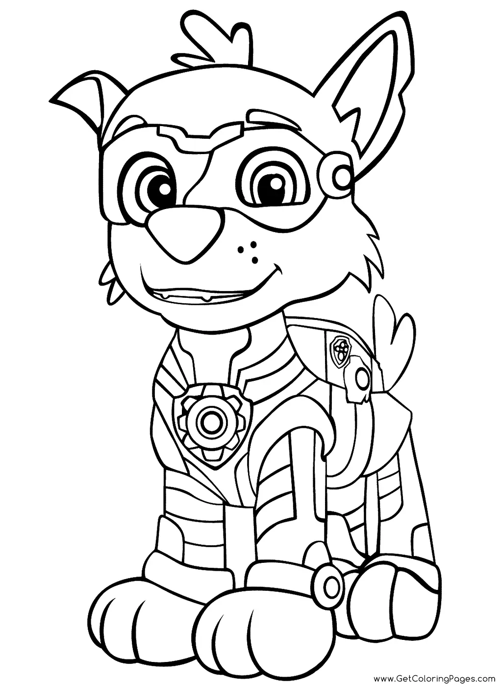 Paw Patrol Mighty Pups Coloring Pages 39