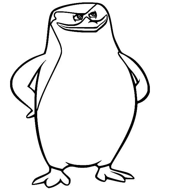 Penguins of Madagascar Coloring Pages 2