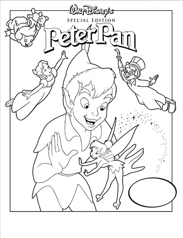Desenhos de Peter Pan Para Colorir 34
