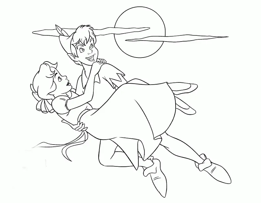 Desenhos de Peter Pan Para Colorir 73