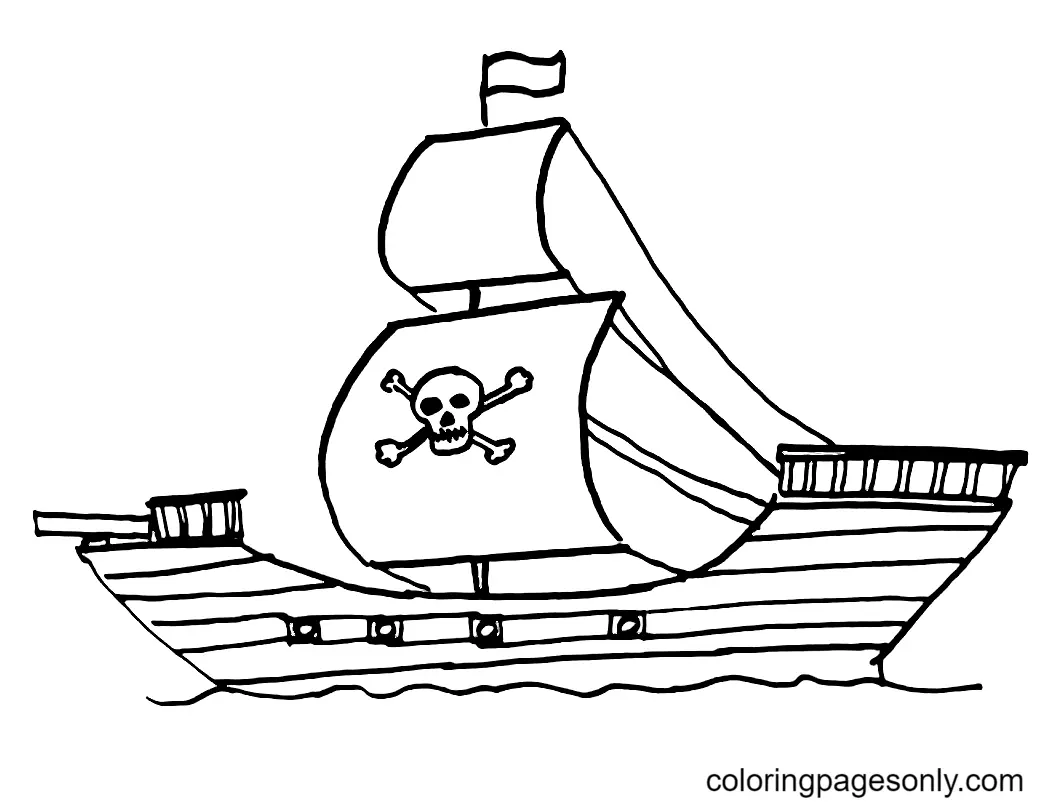 Piratas Para Colorear 28