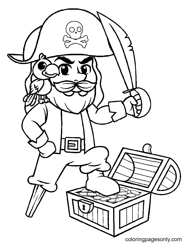 Piratas Para Colorear 43