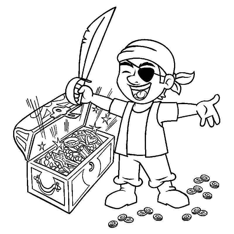 Piratas Para Colorear 61