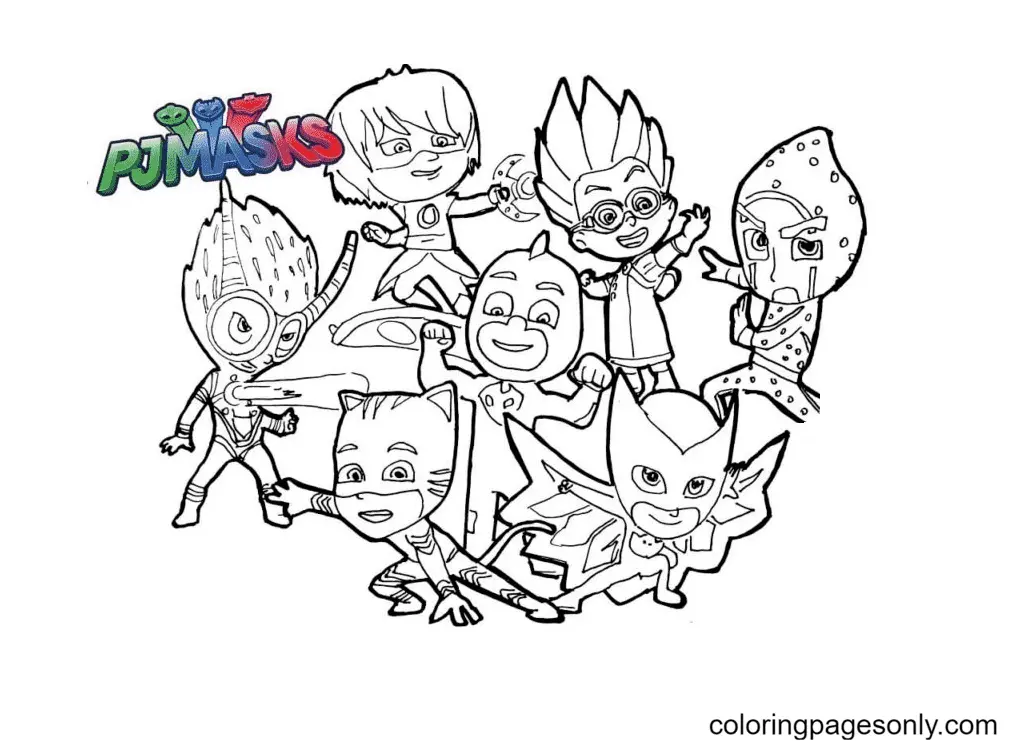 PJ masks Coloring Pages 107