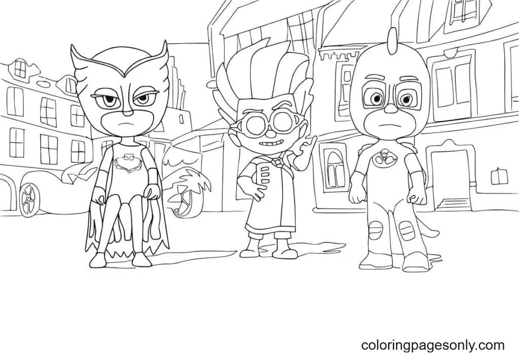 PJ masks Coloring Pages 119