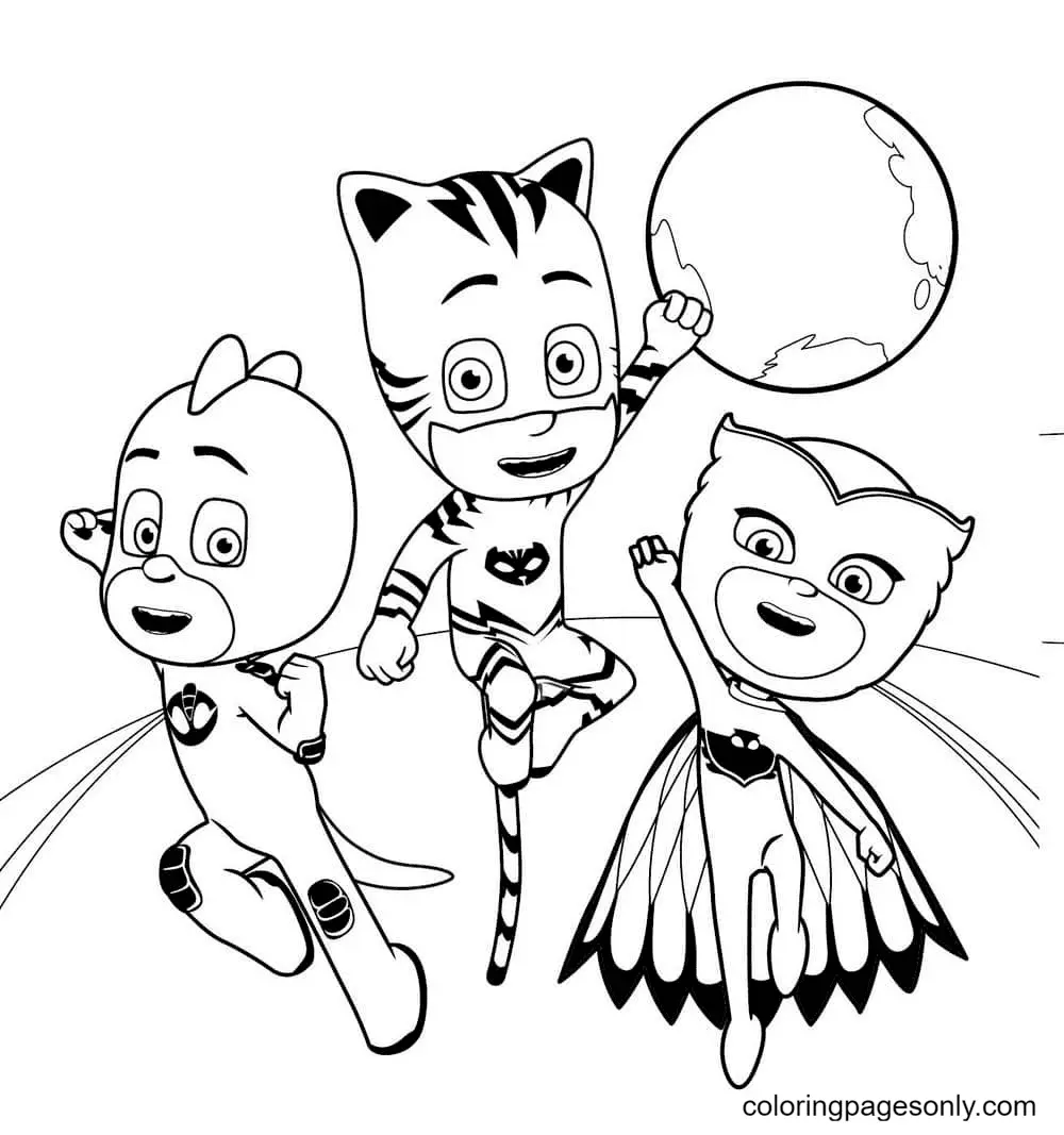 PJ masks Coloring Pages 49