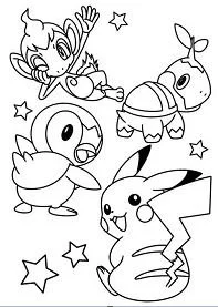 Desenhos de personagens Pokemon Para Colorir 192