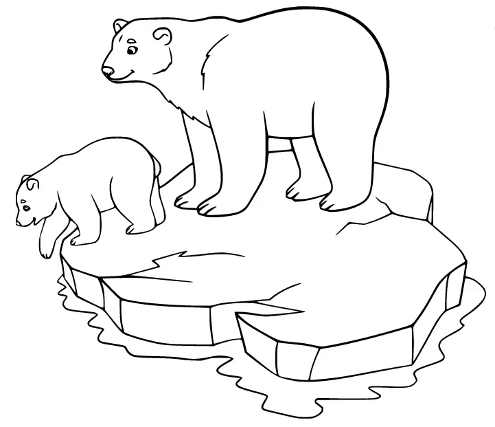 Polar Bear Coloring Pages 18