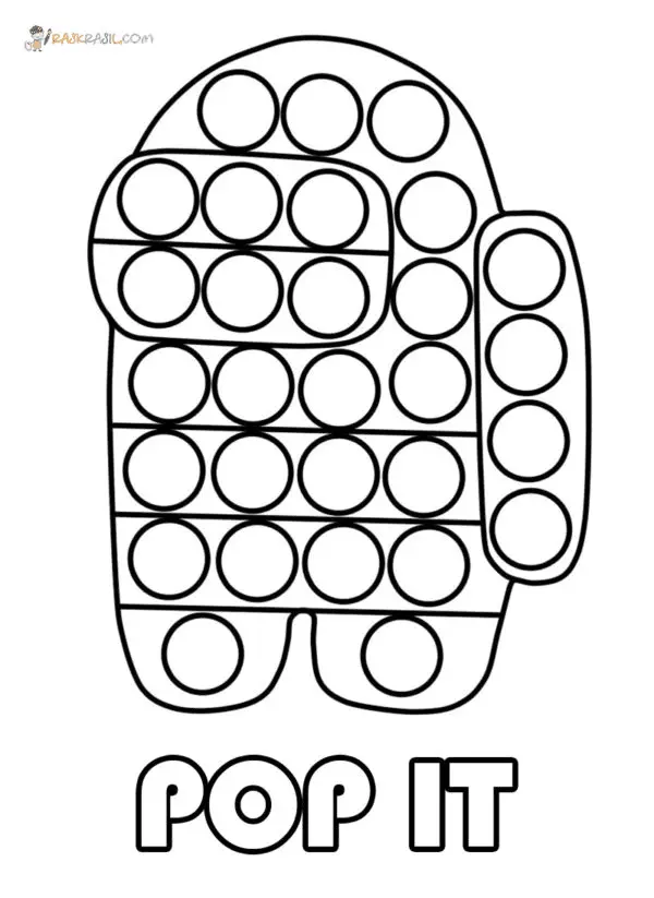 Pop It Para Colorear 1