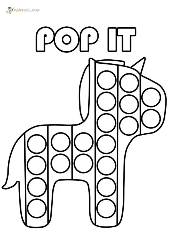 Pop It Para Colorear 11