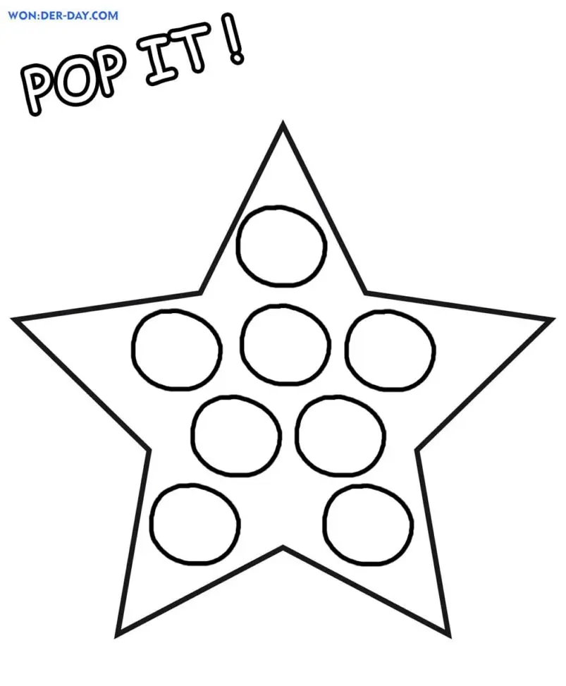 Pop It Para Colorear 16