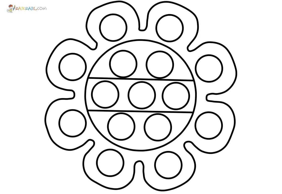 Pop It Para Colorear 17