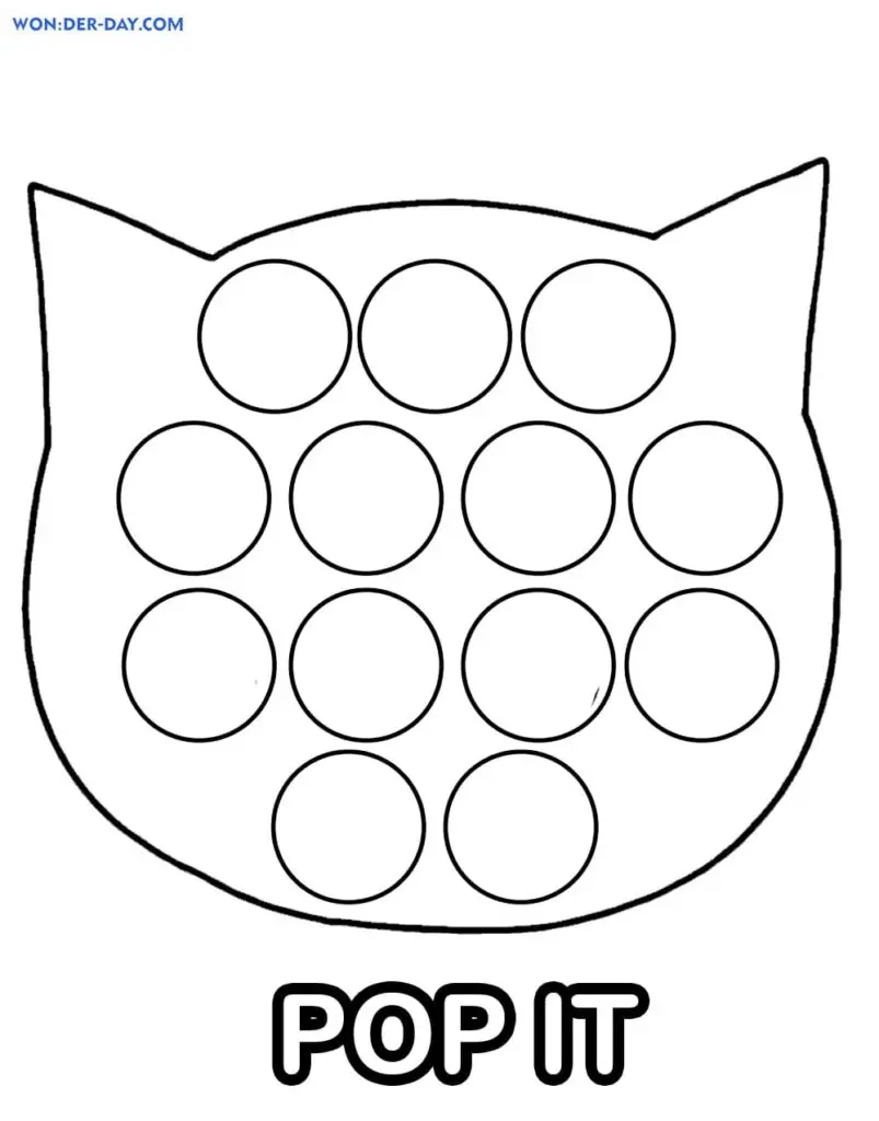 Pop It Para Colorear 18