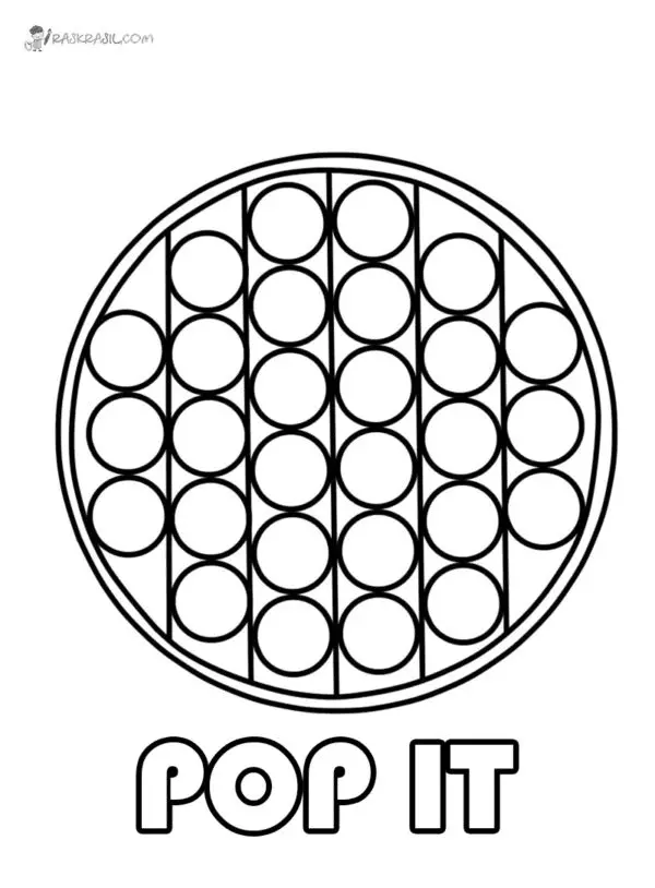 Pop It Para Colorear 26