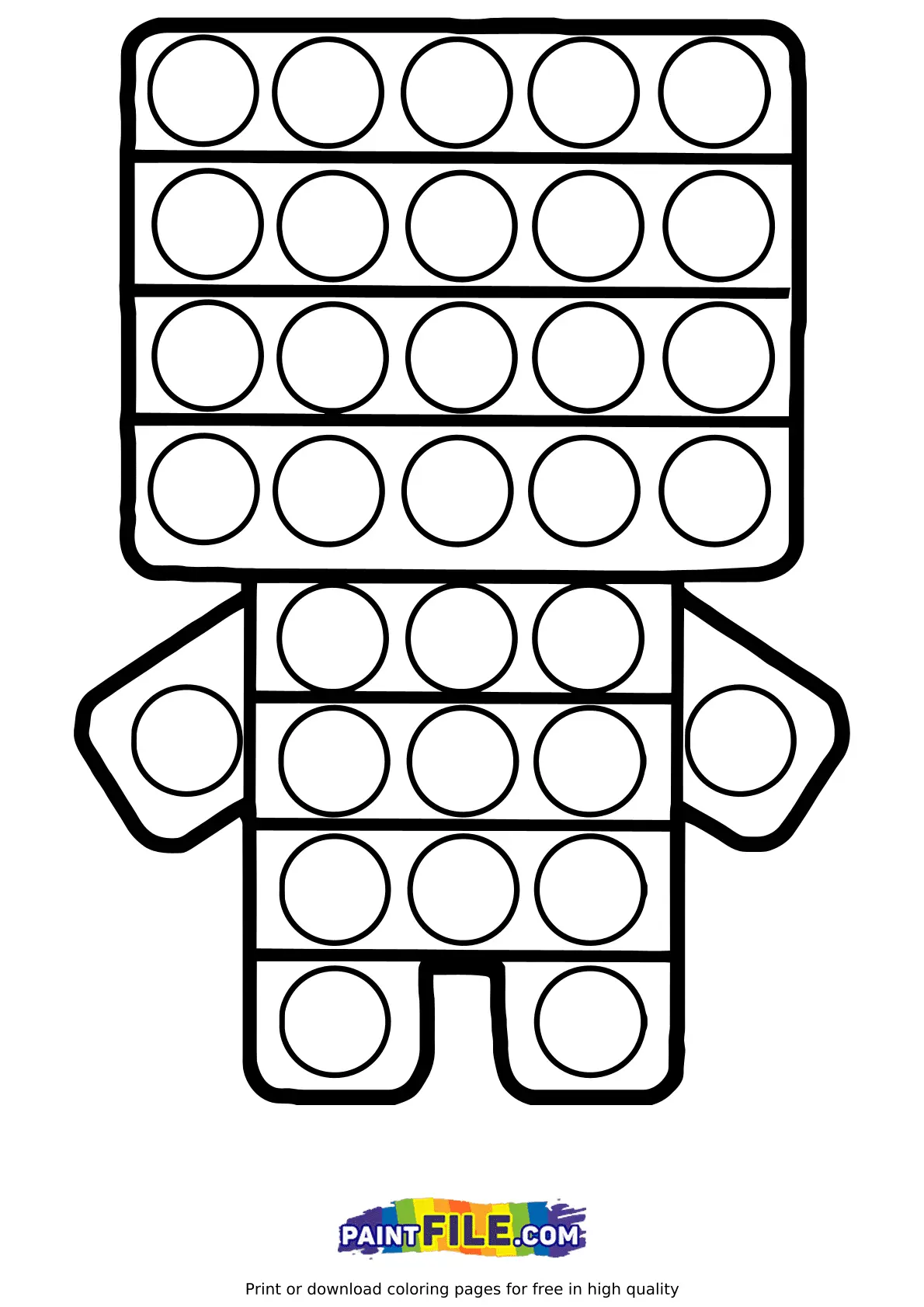 Pop It Para Colorear 35