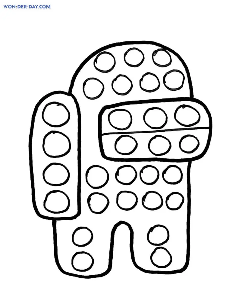 Pop It Para Colorear 36