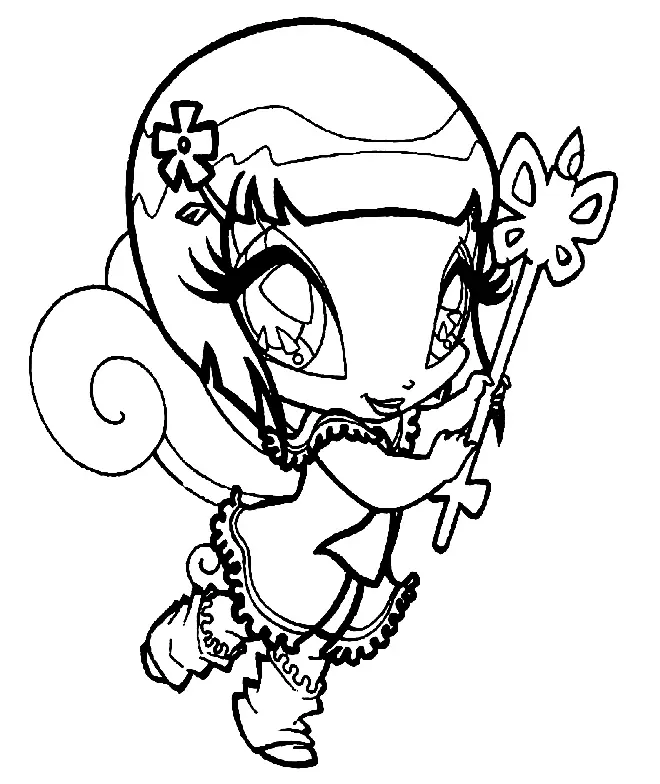 Desenhos de Pop Pixie Para Colorir 35