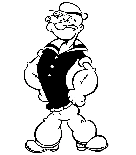 Popeye Coloring Pages 11