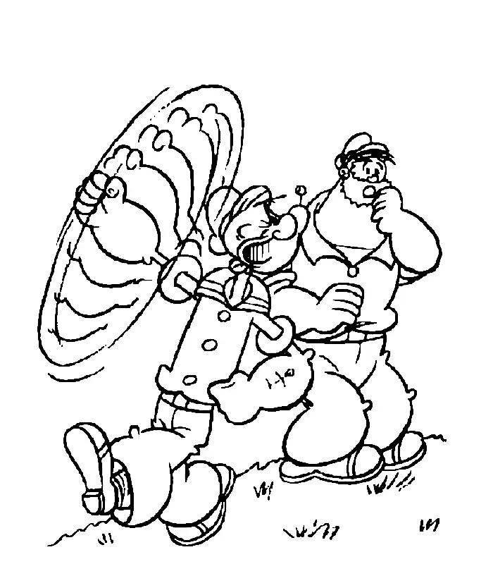 Popeye Coloring Pages 41