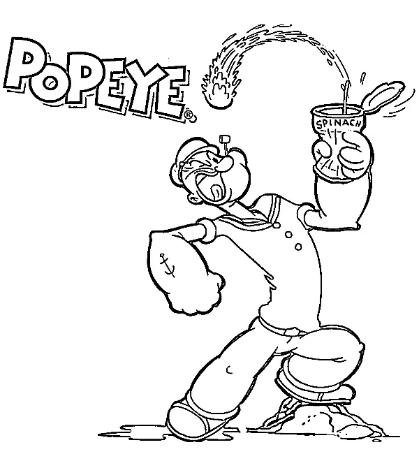 Popeye Coloring Pages 5