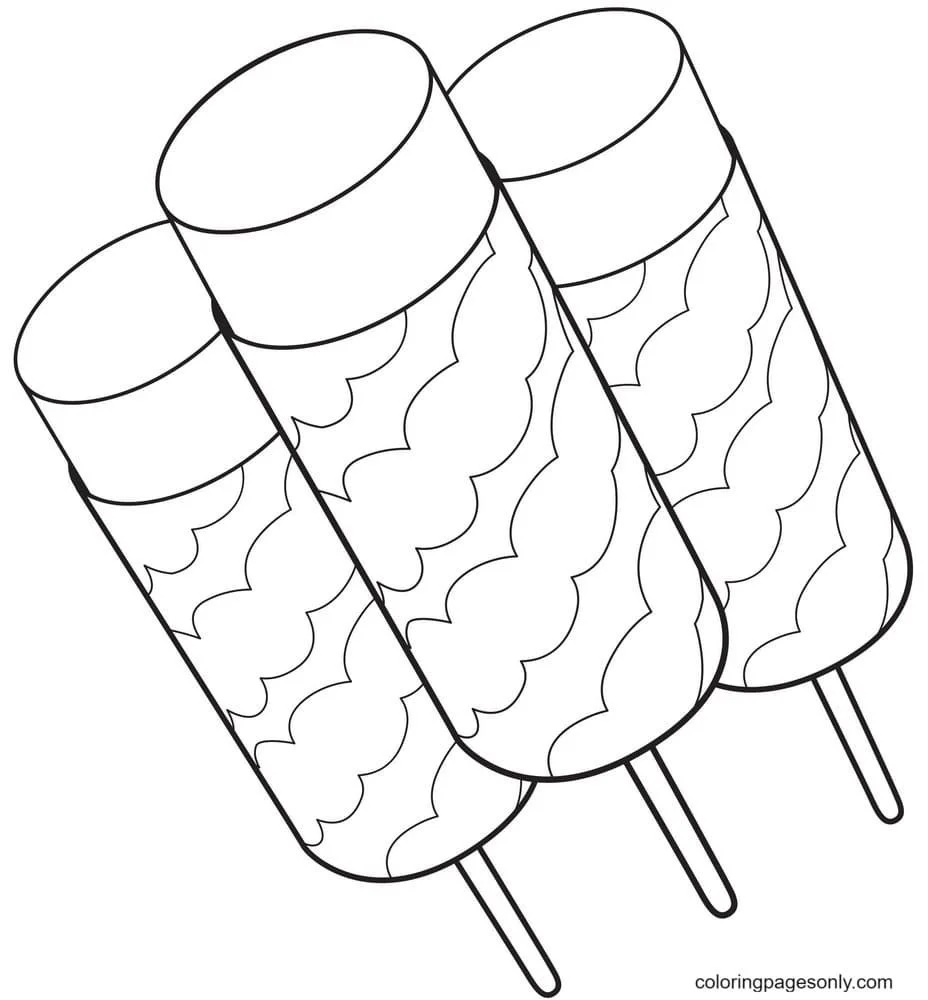 Popsicle Coloring Pages 12