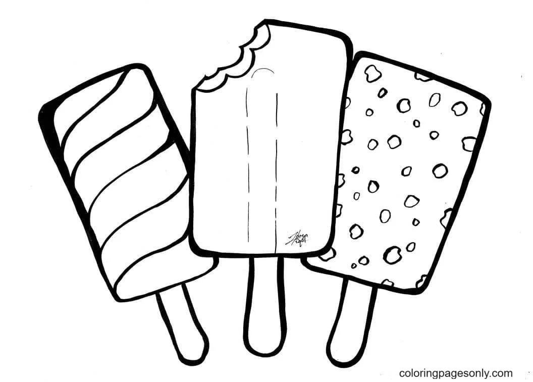 Popsicle Coloring Pages 3