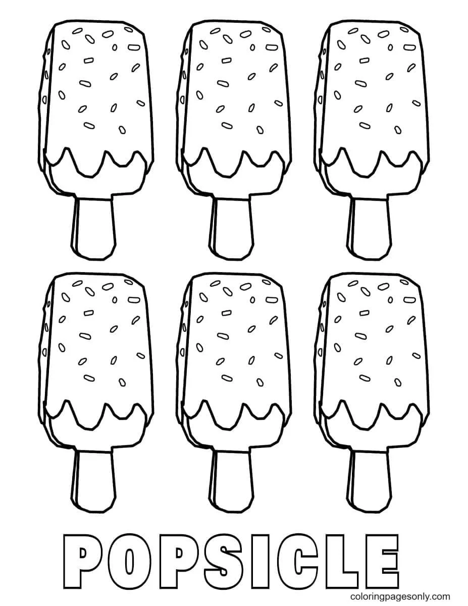 Popsicle Coloring Pages 6
